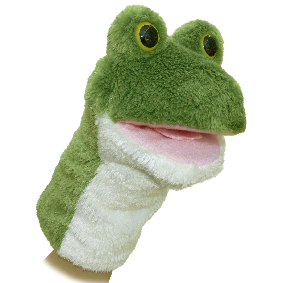 Aurora Hand Puppet 10" Frog Interactive Stuffed Animal