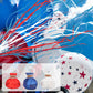 4th of July Streamers Popper, 10Pcs Hand Throw No Mess Magic Confetti