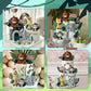 19pcs Safari Animal Cake Topper - Jungle Wild Cake Toppers with Leaves Balls Cake Decorations for Safari Animals Themed Birthday Party Decorations