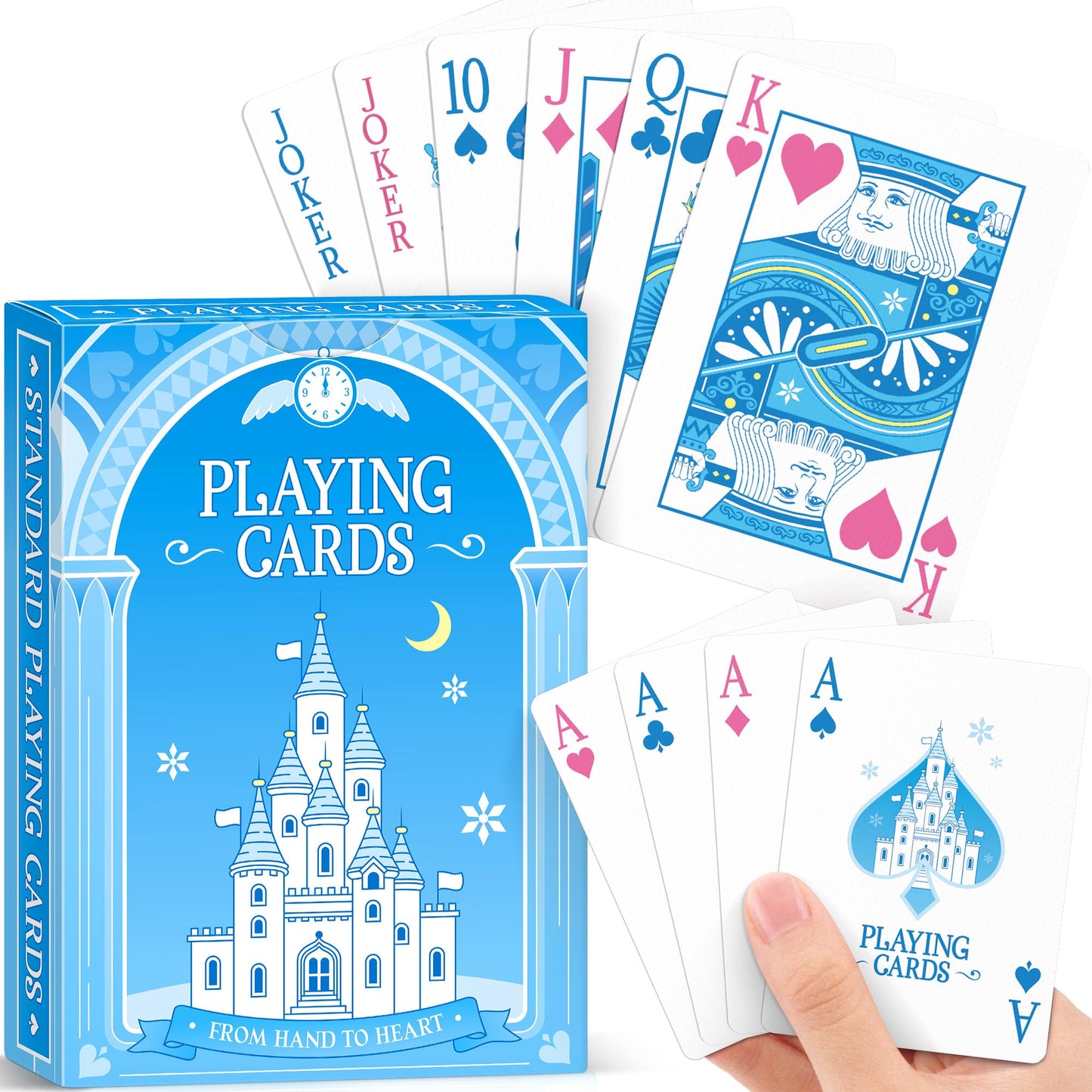 Playing Cards, Castle Themed Playing Cards, Deck of Cards, Standard Poker Cards Set for Family Game Night,Table Card Games,Magic,Blackjack,Themed