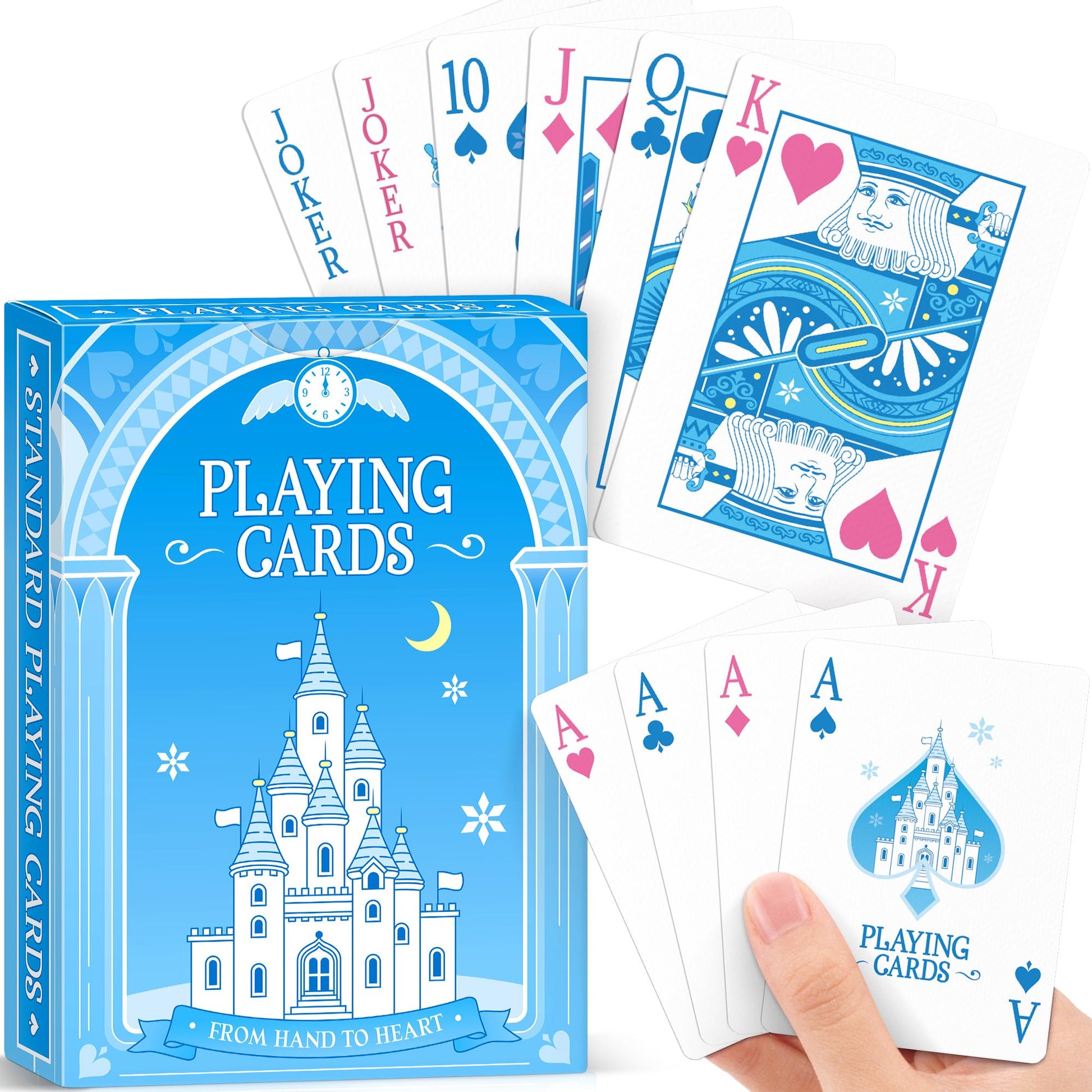 Playing Cards, Castle Themed Playing Cards, Deck of Cards, Standard Poker Cards Set for Family Game Night,Table Card Games,Magic,Blackjack,Themed