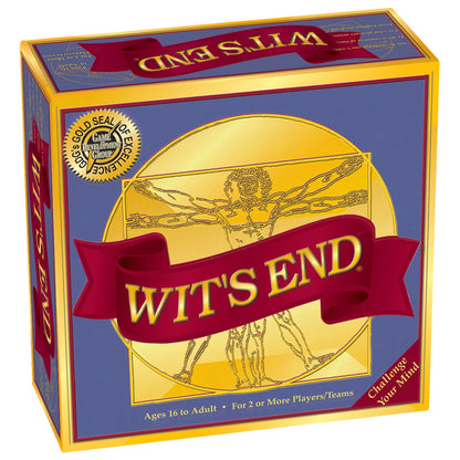 Wit's End - A Smart, Mind-Bending Trivia & Brain Teaser Game that Will Challenge Your Wits & Knowledge - Adult & Family Night Fun