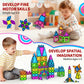 Ronqs 250 PCS 3D STEM Educational Magnetic Tiles for Kids Magnetic Blocks for Kids Magnetic Building Blocks Set