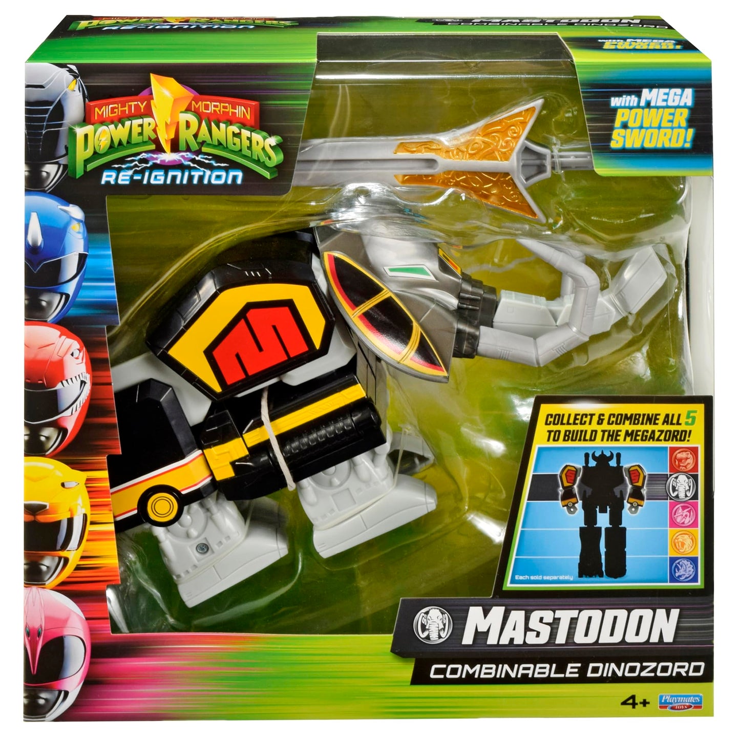 Power Rangers Re-Ignition 6 Inch Action Figure Combinable Megazord - Mastodon