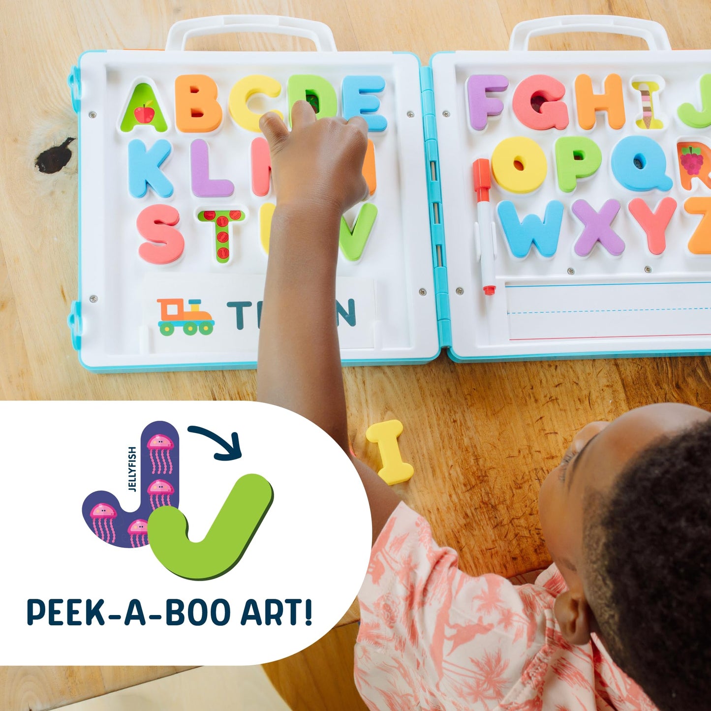 Chuckle & Roar - All About A-B-C's Travel Case - On The Go Learning - Great for Preschoolers - Ages 3 and Up