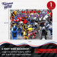 Treasures Gifted Transformers Backdrop 4.25ft Tall x 6ft Wide - Transformers Party Decorations - Transformers Birthday Banner - Transformers Party