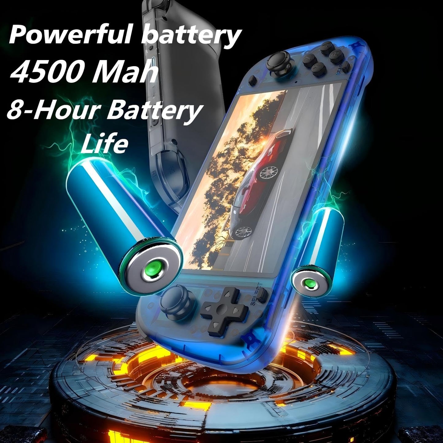 Ugtenversi R50s Handheld Game Console, Portable Retro Gaming Console ,5.1" IPS Screen , Linux System , Preloaded 15,000+ Games, 20+ Emulator,4200mAh