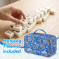 apinud Mahjong Tiles Bag with Zipper and Handle, for 1.2" (30mm) Standard Size American Mah Jong Tiles,Thickened Carrying Storage Pouch Inner Pocket