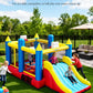 Big Bounce House for Kids 3-12, 7-in-1 Multi-Sport Inflatables Bouncy House w/Blower, Big Slide & Large Trampoline, Kids Bouncy House for Boys