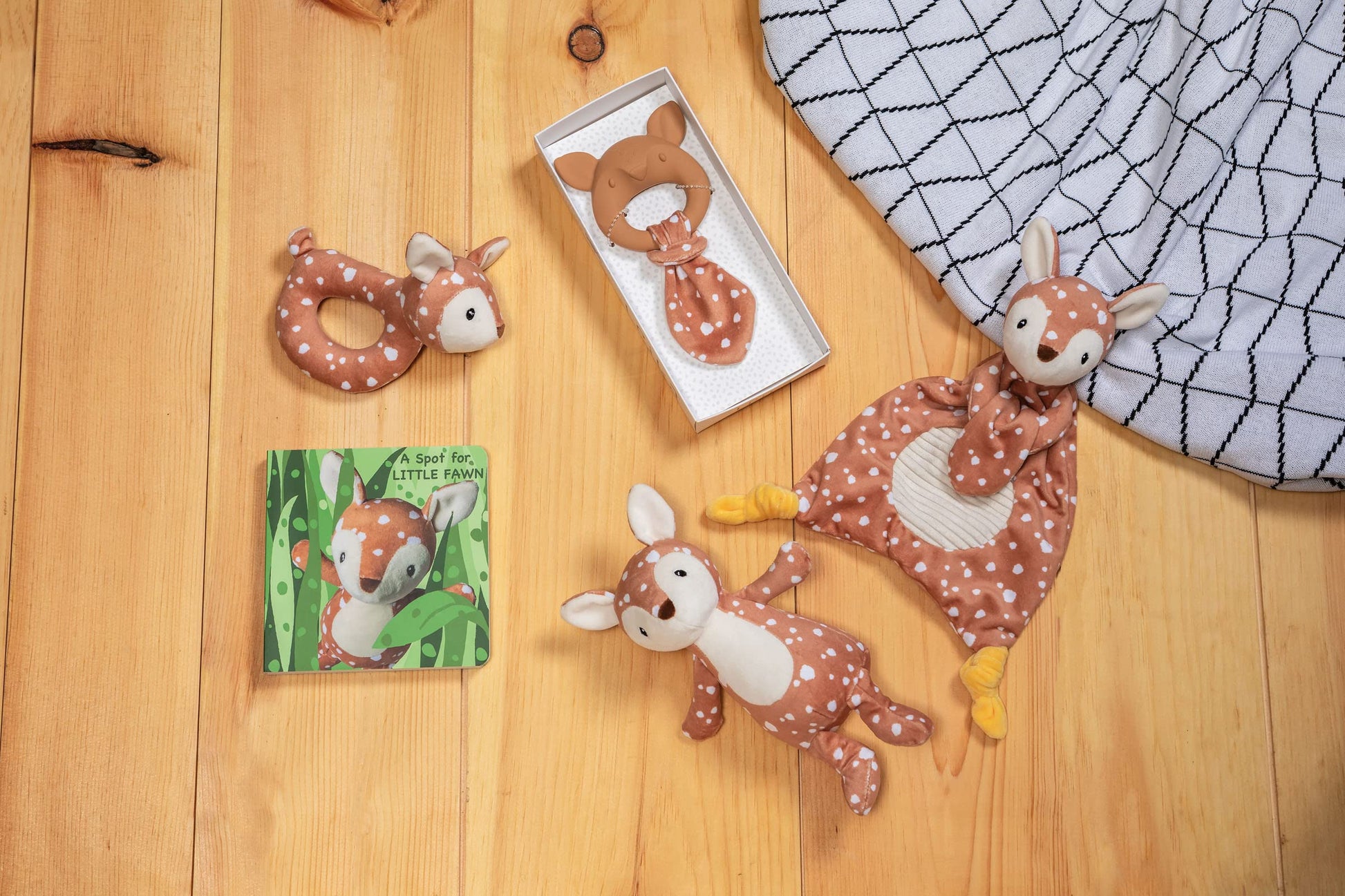 Mary Meyer Teething Toys Leika Silicone Baby Teether for Babies 0-12 Months, 9-Inches, Little Fawn