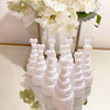 GIFTEXPRESS 48 pcs 3" Wedding Bubble Wands White Cake Shaped Bubble Wands, Party Favors for Wedding Supplies, Valentine's Day, Anniversary
