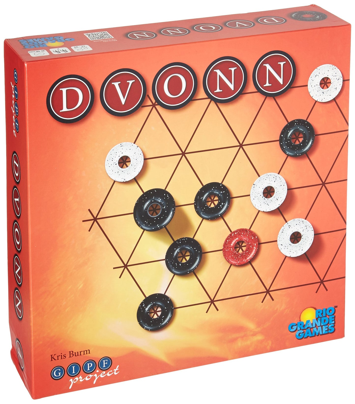 Rio Grande Games Dvonn Abstract Strategy 2 Player Stacking Board Game
