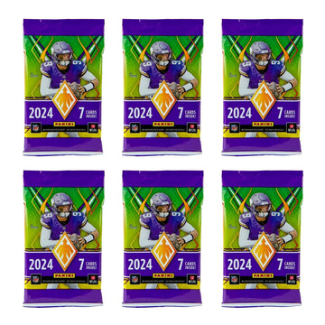 2024-25 Panini Phoenix NFL Football Mega Box - Retail Exclusive, 42 Cards, Color Blast Parallels, Rookie Cards, Official Trading Cards