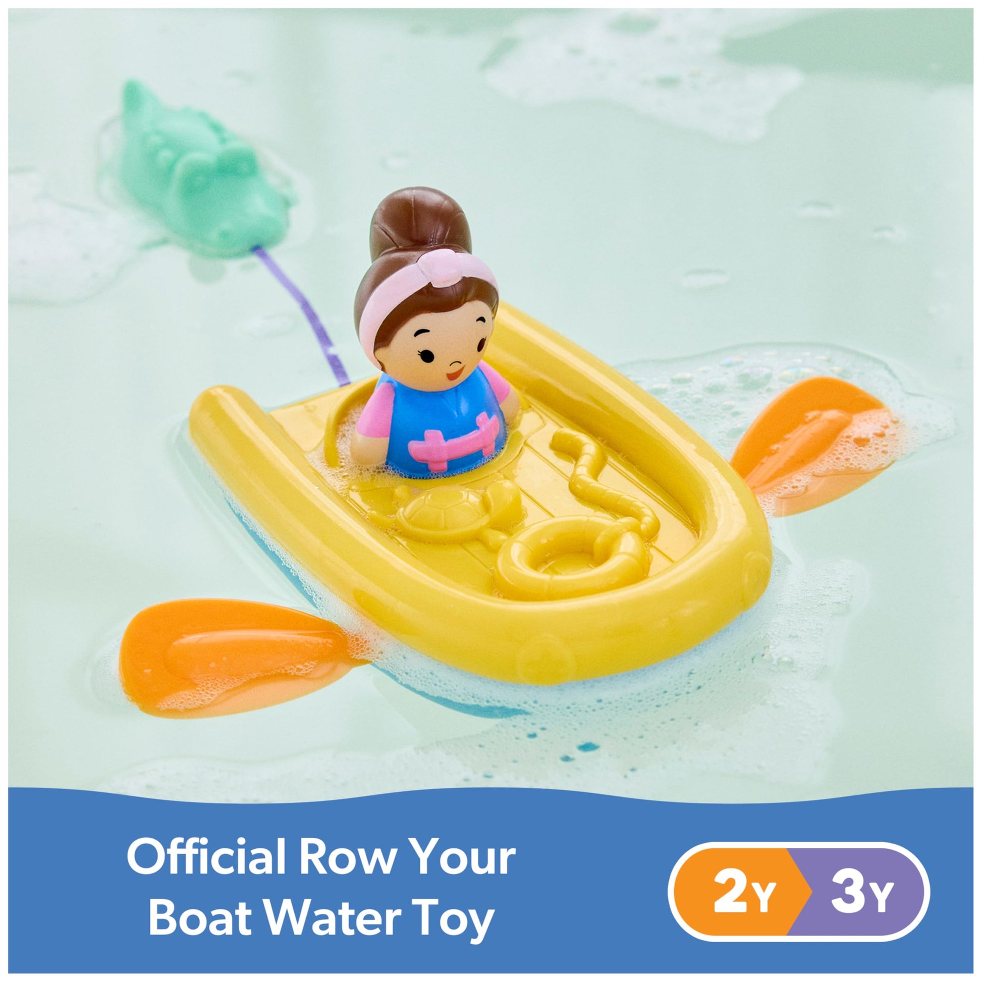 Ms. Rachel Official Row Your Boat Water Toy, Educational Bath Toys & Toddler Toys for Girls & Boys Ages 2-3+ Years