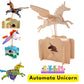 Pathfinders Stem kit - Automata Flying Unicorn Girls and Boys - Build a Moving Unicorn Model - Magical Mechanical Toy - Educational Engineering Gift