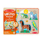 Melissa & Doug Zoo Pet Animals Sound Puzzle - 8-Piece Wooden Peg Puzzle with Light-Activated Sounds, Music Learning Toy for Toddlers and Preschoolers