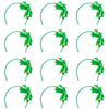 Rhode Island Novelty St Patricks Day Shamrock Irish Ribbon Headband Party Supplies (12 Per Order)