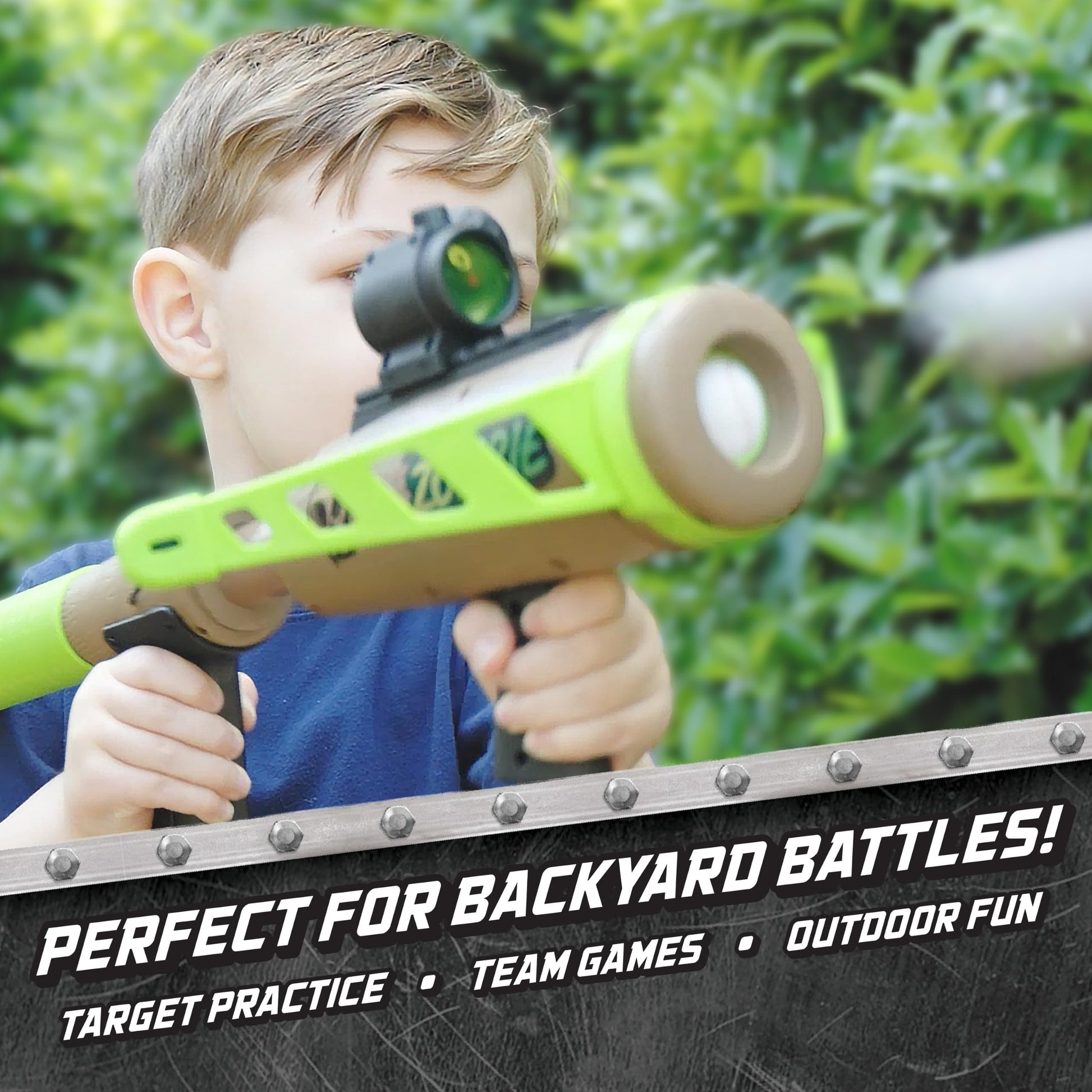 Maxx Action Zombie Crossbow Foam Ball Blaster for Kids, Pump Action Toy Launcher with Scope & 5 Soft Foam Baseballs, Shoots Up to 20 Feet, Ages 5+