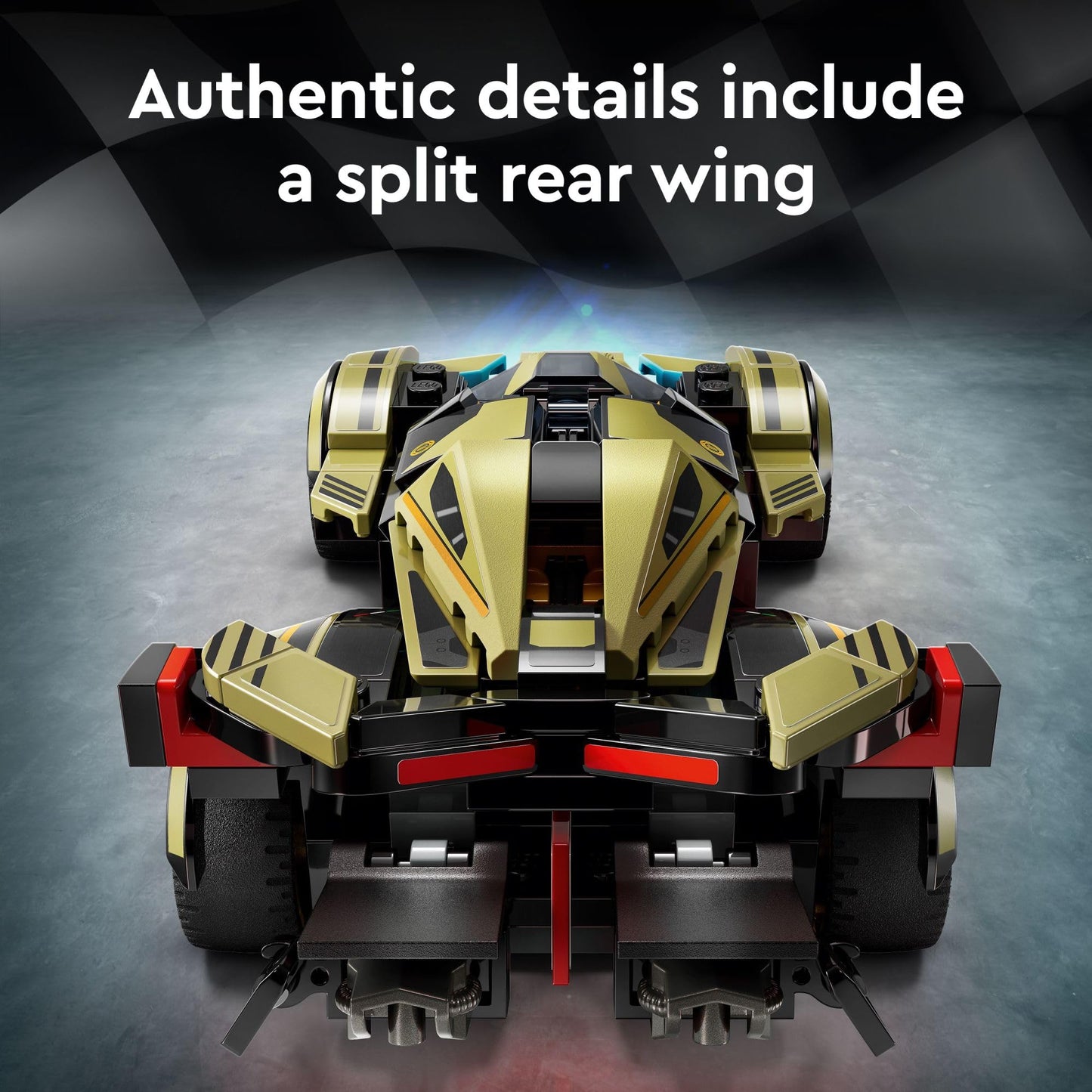 LEGO Speed Champions Lamborghini Lambo V12 Vision GT Super Car, Formula 1 Vehicle Toy, Driving Playset, Buildable Model Set for Kids, Lamborghini Car