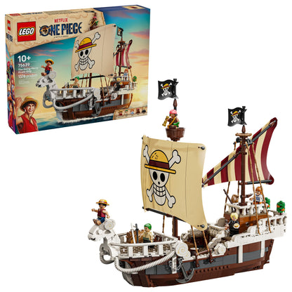 LEGO ONE PIECE The Going Merry Pirate Ship Building Blocks - Pretend Play Adventure Toy for Boys & Girls, 10+ - Straw Hat Crew Toy Figures & Playset