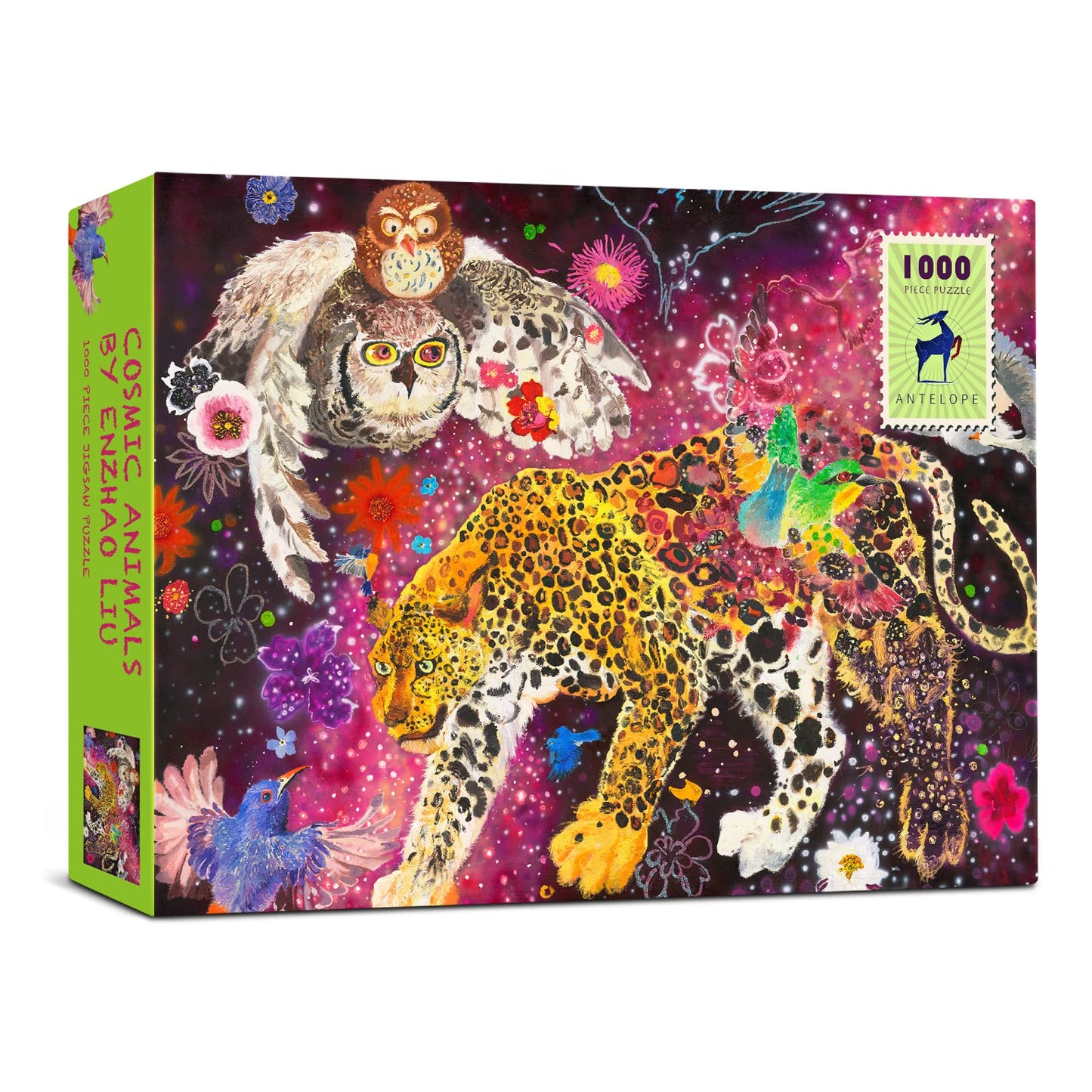 Antelope - 1000 Piece Jigsaw Puzzle for Adults, Cosmic Animals Jigsaw Puzzles 1000 Pieces by Enzhao Liu, 20.5" x 29.5", Matte Finish, No Dust Puzzles
