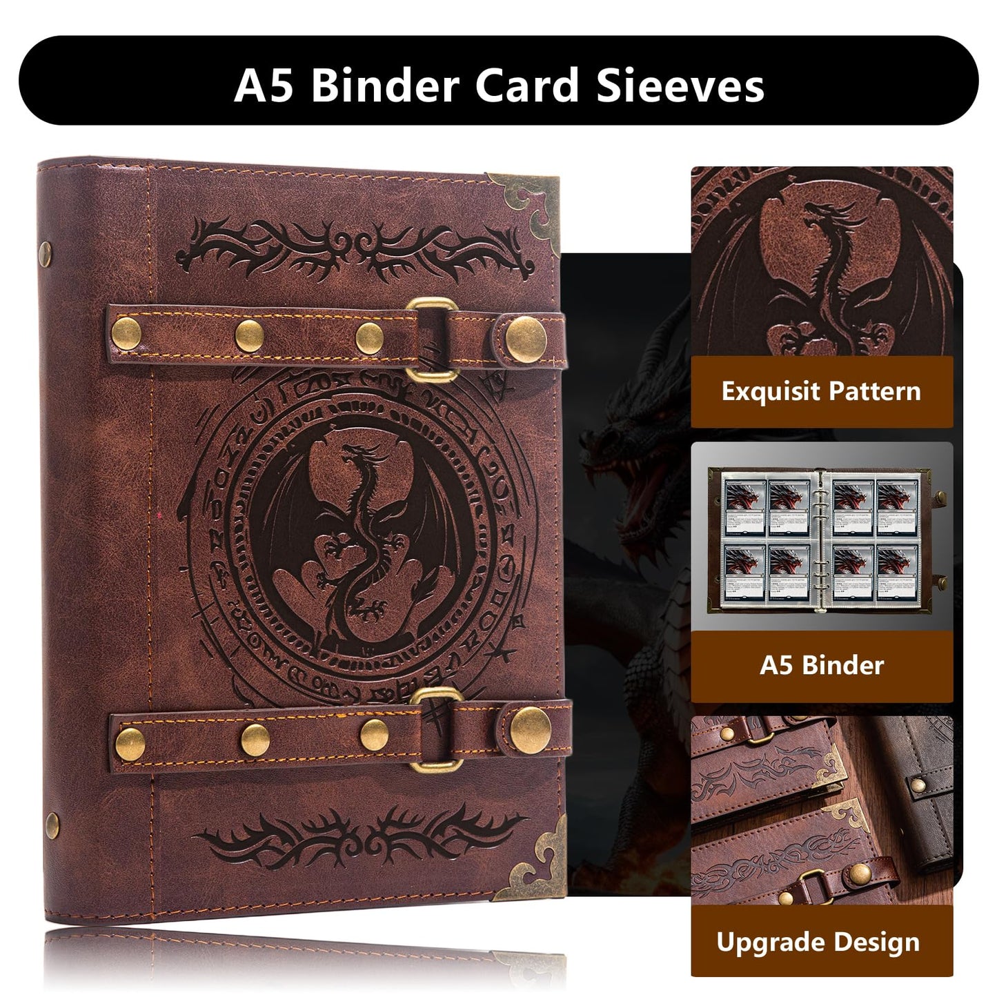DDFE Card Binder 4 Pocket-Can Hold 240 Cards For MTG,TCG,baseball card