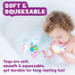 Tub Works® Fantasy Watertight Bath Toys, 6 Pack | Sealed, No Hole Bath Toys Design Keeps Moisture Out | Soft, Squeezable & Float on Water | Baby