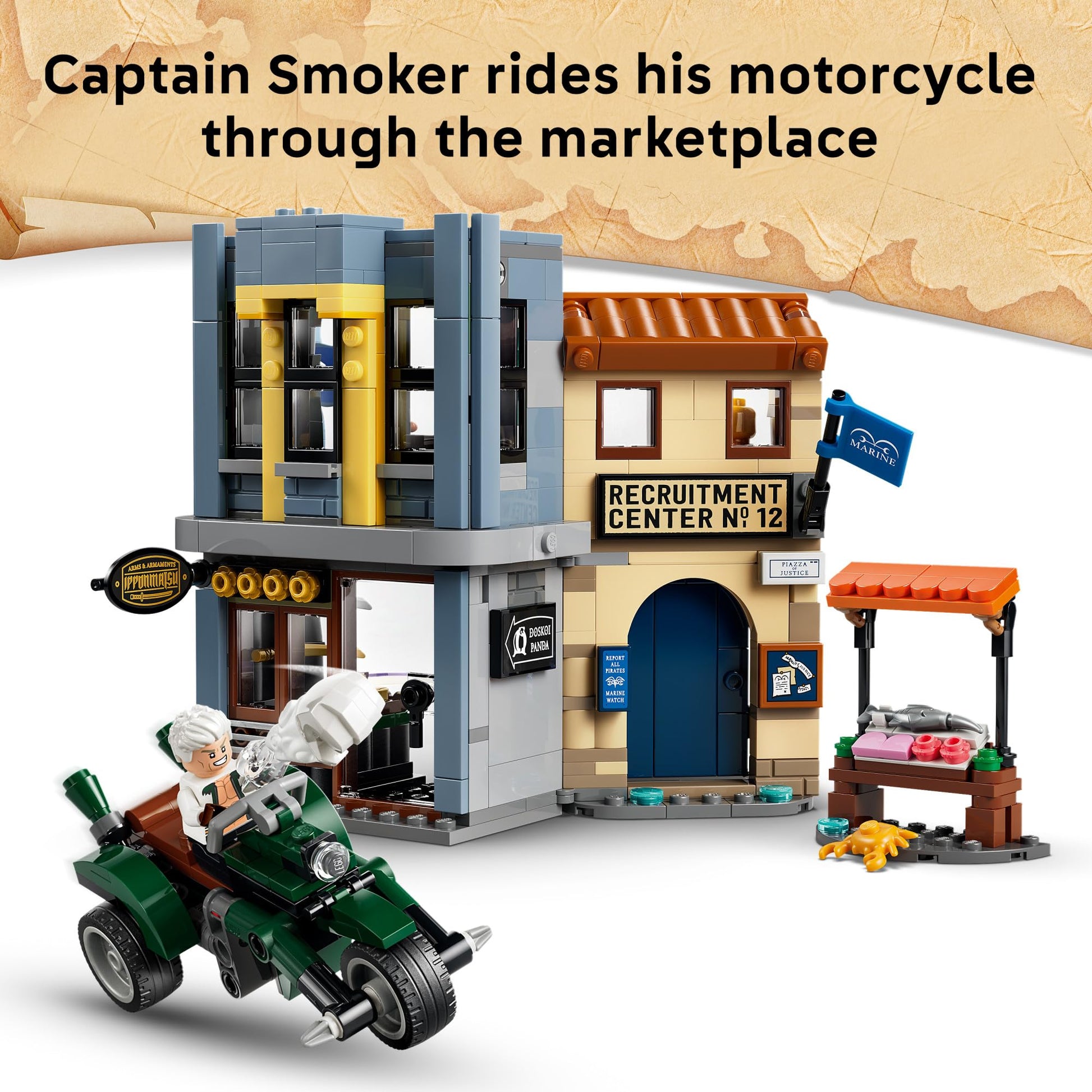 LEGO ONE PIECE Showdown with Captain Smoker 75642