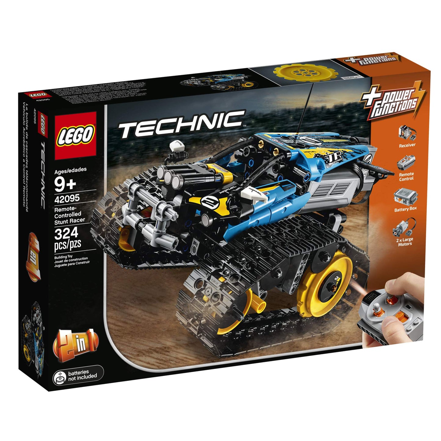 LEGO Technic Remote Controlled Stunt Racer 42095 Building Kit (324 Pieces)