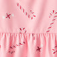 Carter's Girls' 2-14 Gown and Doll Dress Set (Pink Candy Cane, 4T)