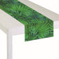 Oojami Safari Table Runner Pack of 3 - Leaf Design, Jungle Animal Print, Polyester, Ideal for Safari Birthday, Baby Shower, Woodland Party, Zoo