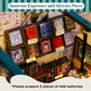 DIY Book Nook, Miniature House Kit with LED Lights (Soul Bookstore)