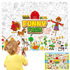 MoShining Farm Animals Giant Coloring Poster for Kids Crafts Activity Wall Doodle Art Coloring Paper Banner for Home School Classroom Party Supplies