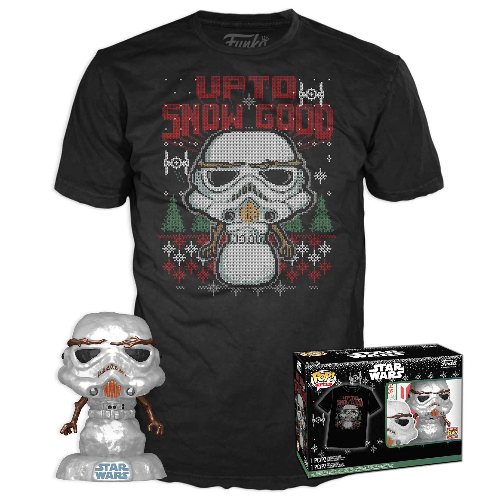 Funko Pop!&Tee: Star Wars - Holiday Stormtrooper (MT) - S