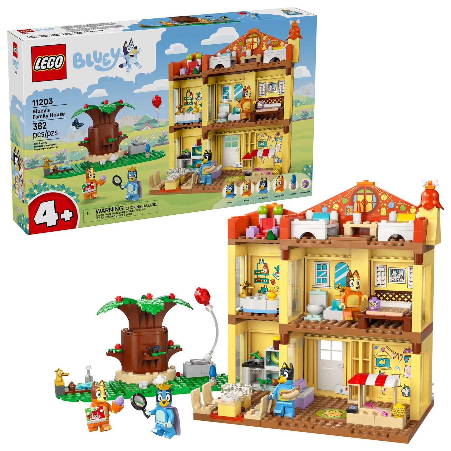 LEGO Bluey: Bluey’s Family House - Toddler Toy for 4 Year Old Boys and Girls - House Playset Includes 6 Popular Characters - Great Birthday Gift Idea