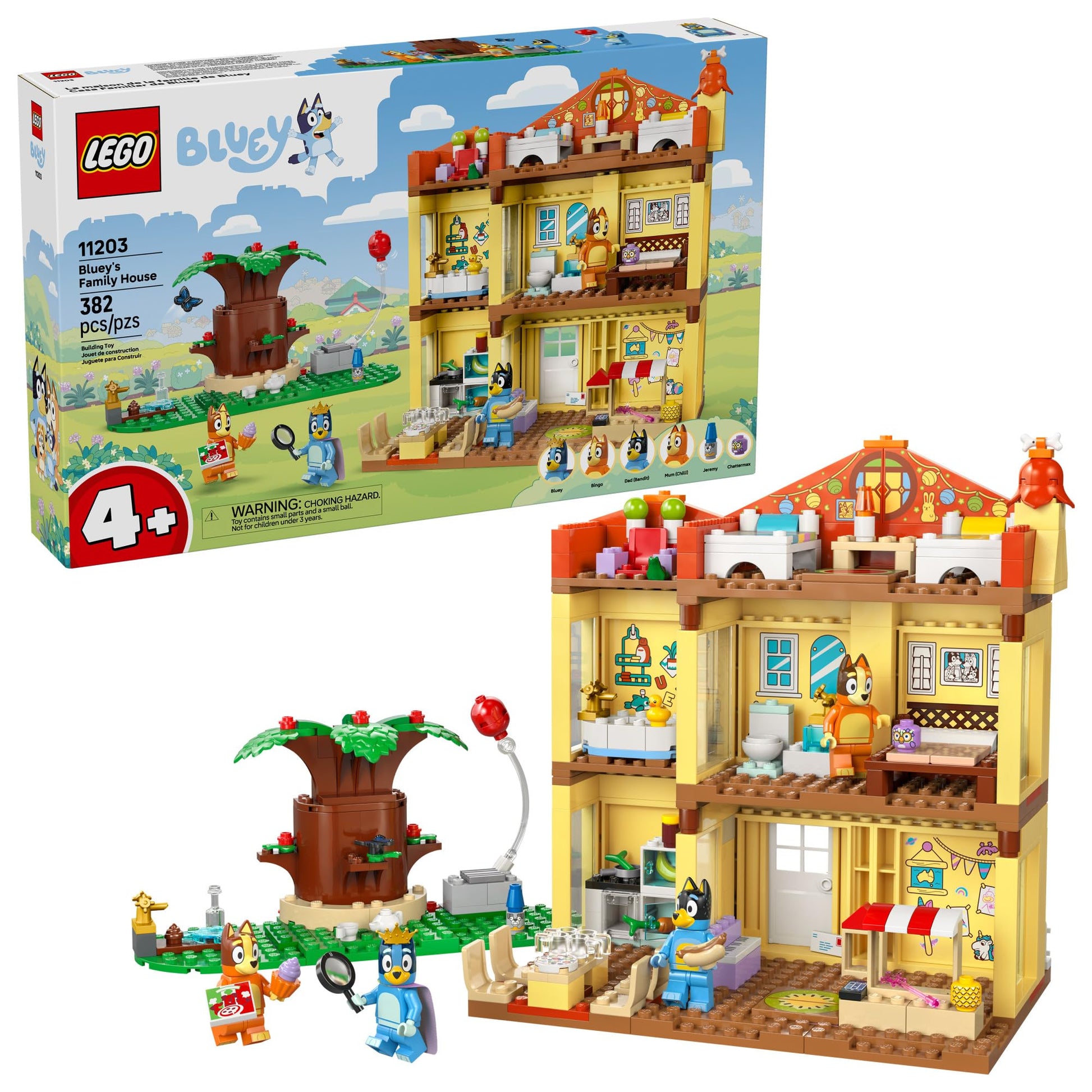 LEGO Bluey: Bluey’s Family House - Toddler Toy for 4 Year Old Boys and Girls - House Playset Includes 6 Popular Characters - Great Birthday Gift Idea