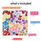 Incraftables Glitter Self Adhesive Foam Stickers for Kids, 100pcs Heart, Star, Butterfly, Flower Shapes, Multicolor, Felt Material, Modern Style