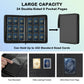 Card Archiver Side-Loading Card Binder, 432 Cards, PU Leather, Black