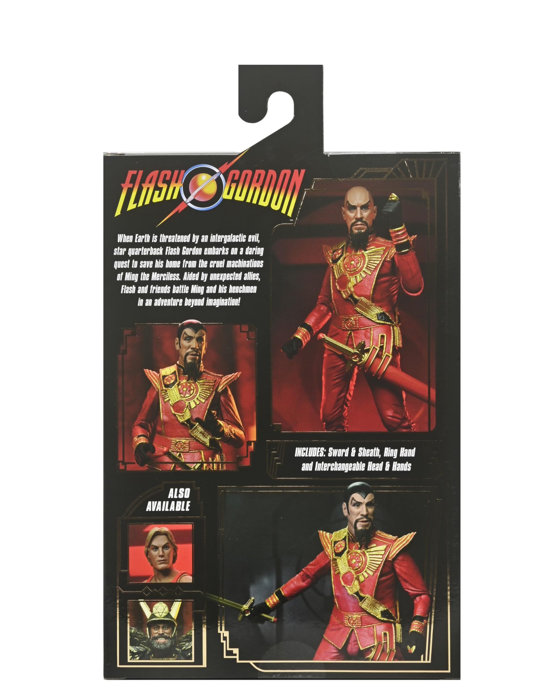 NECA - King Features Flash Gordon - Ming Red Military 7In Ultimate Action Figure