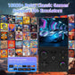 XF40V Retro Handheld Game Console, 4.0 Inch IPS HD Screen,Interchangeable Arcade Stick,Linux System, Preloaded Classic Games with Multiple Emulators