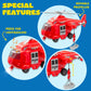 JOYIN Toddler Fire Truck Toys for 3 4 5 6 7 Year Old Boys - Fire Engine, Emergency Vehicle, Kids Firetruck, Friction Powered Car with Lights