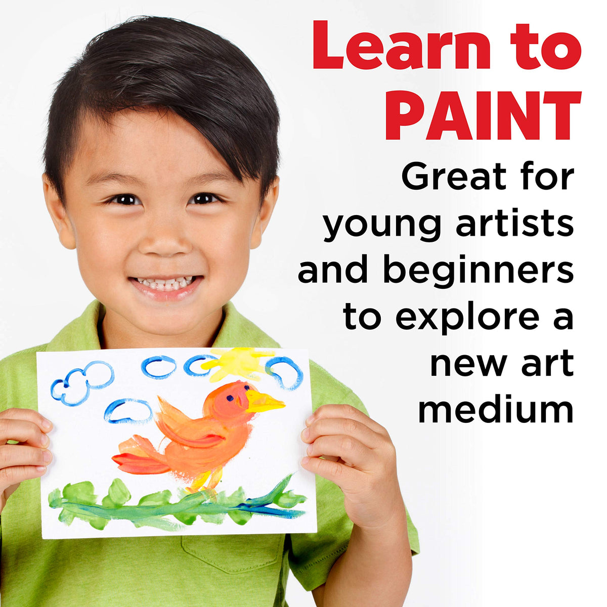 Faber-Castell Young Artist Learn to Paint Set - Washable Paint Set for Kids