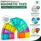 SS INTERNATIONAL Magnetic Tiles Construction Set for Kids 100 PCS with 2 Cars | STEM Learning & Preschool Educational Toy | Creative Magnetic Building