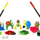 Party Hurray Children Golf Set, w/Golf Clubs, Practice Holes, Floral/Animal Obstacles, Golf Balls, Packed in Gift Box