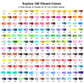 KALOUR Professional Watercolor Pencils, 180 Colors Set, Water-Soluble