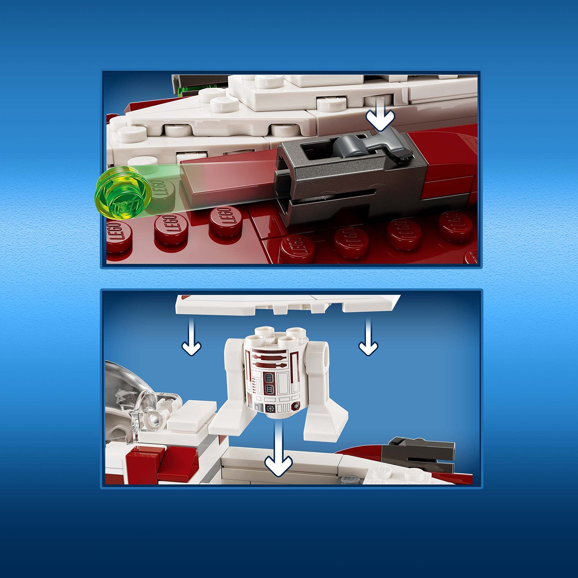 LEGO Star Wars OBI-Wan Kenobi's Jedi Starfighter 75333 Building Toy Set - Features Minifigures, Lightsaber, Clone Starship from Attack of the Clones,