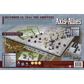 Renegade Game Studios Axis & Allies Battle of the Bulge WWII Strategy Board Game, 2 Player Miniatures Wargame, Ages 14+, 3-4 Hours