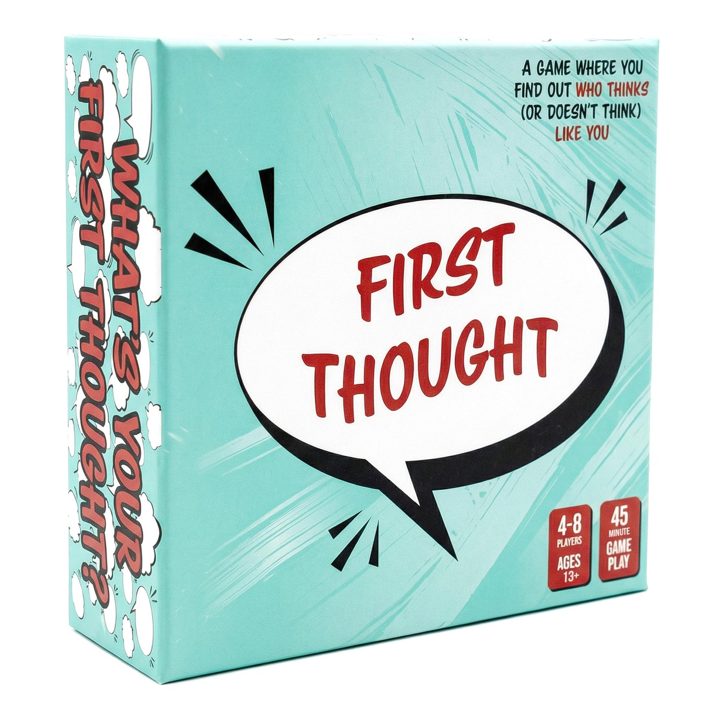 FIRST THOUGHT Family Board Game | The Hilarious Quick-Thinking Party Game | Family-Friendly Board Game | Great for Game Nights | Easy to Learn & Play