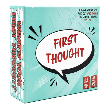 FIRST THOUGHT Family Board Game | The Hilarious Quick-Thinking Party Game | Family-Friendly Board Game | Great for Game Nights | Easy to Learn & Play