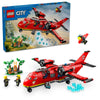LEGO City Fire Rescue Plane Toy for Kids and Fans of Firefighter Toys, Fun Birthday Gift Idea for Boys and Girls Ages 6+ who Love Airplane Toys